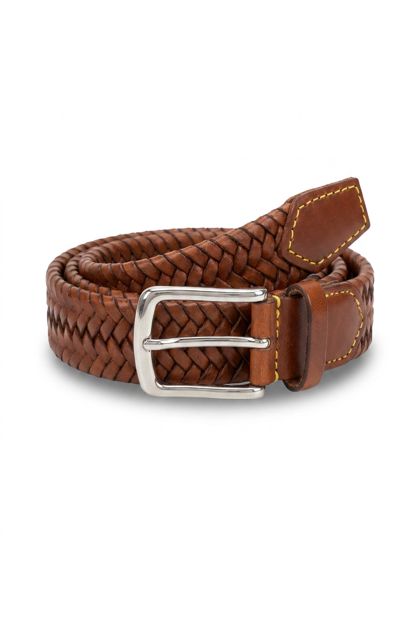 Gevlochten stretch riem