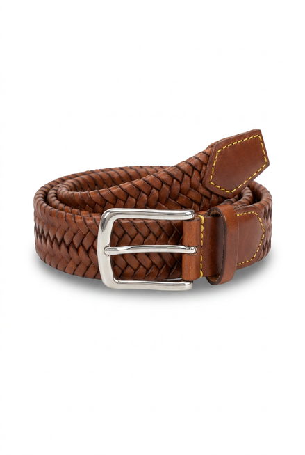 Gevlochten stretch riem