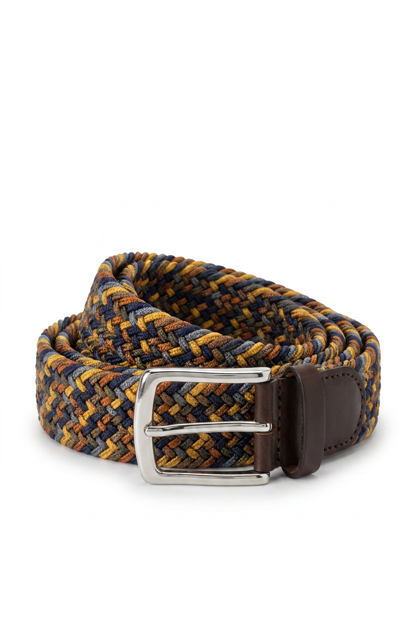 Gevlochten stretch riem