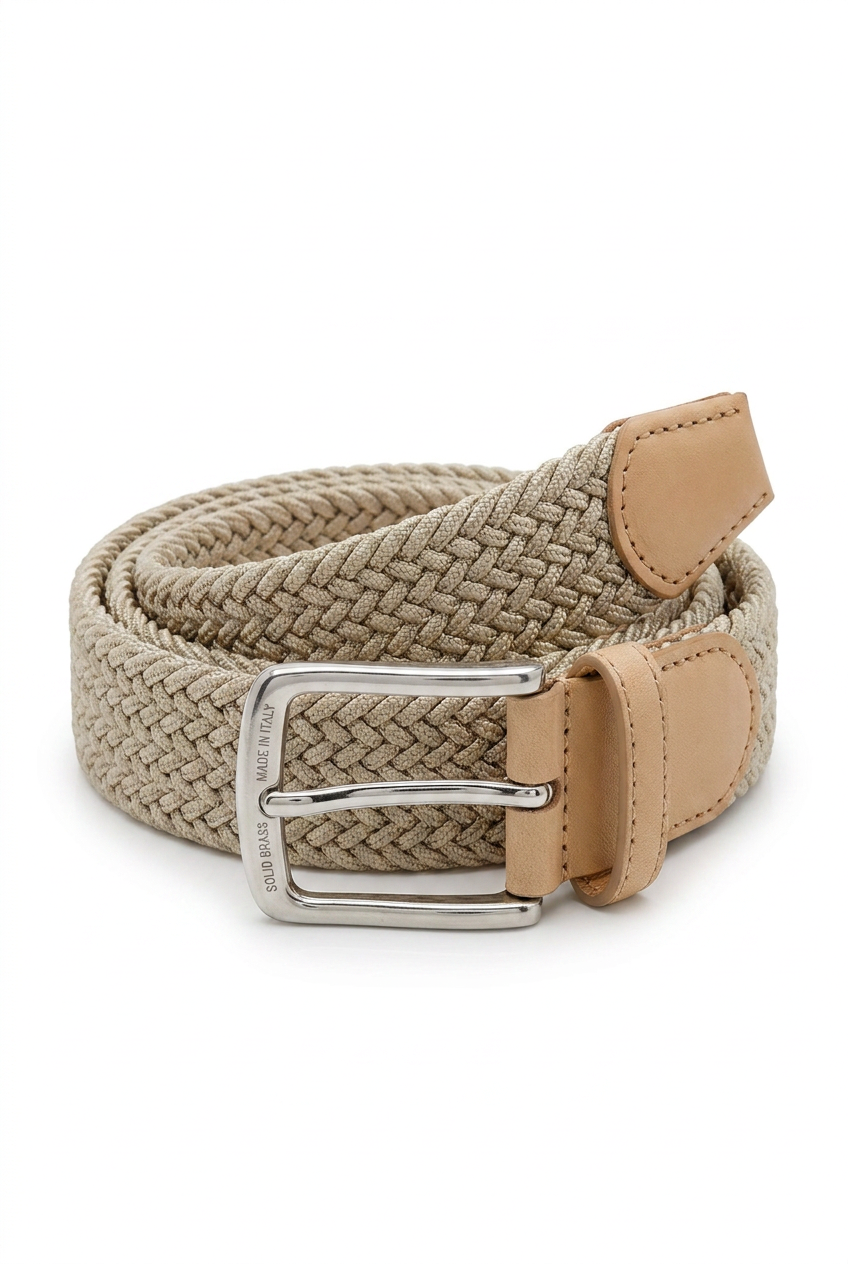 Gevlochten stretch riem
