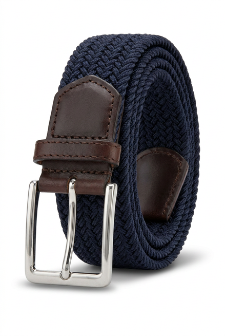 Gevlochten stretch riem